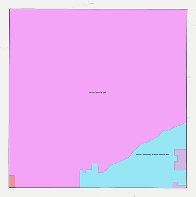 Decatur County KS school district boundaries map