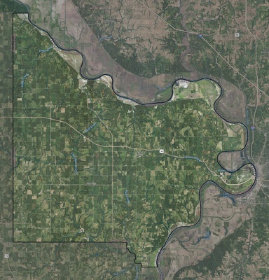 Doniphan County KS USGS imagery and topo map