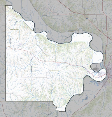 Doniphan County KS USGS topo map