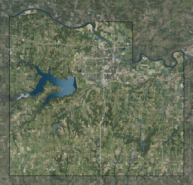 Douglas County KS USGS imagery and topo map