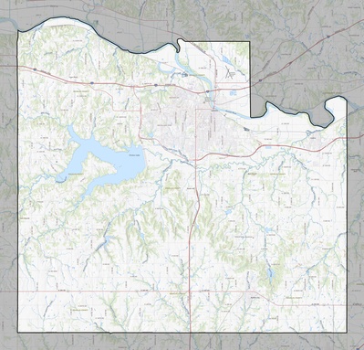Douglas County KS USGS topo map