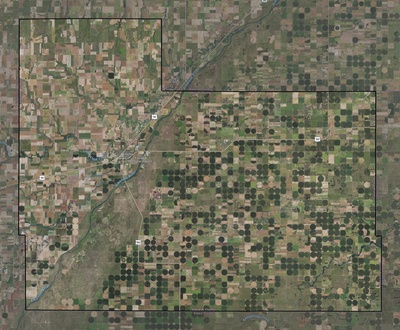 Edwards County KS USGS imagery and topo map