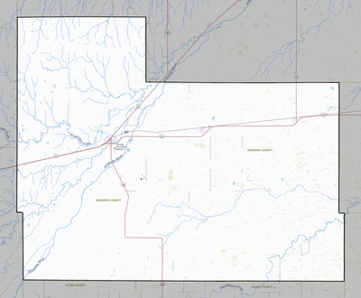Edwards County KS USGS topo map