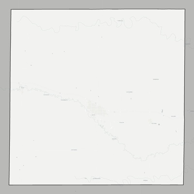Ellis County KS county basemap context