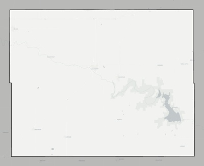 Ellsworth County KS county basemap context