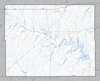 Ellsworth County KS USGS topo map