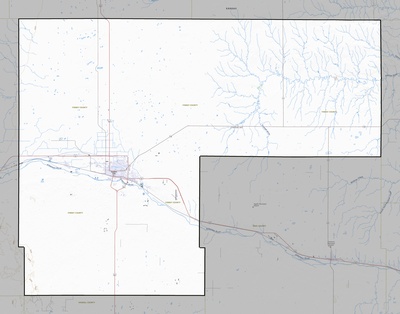 Finney County KS USGS topo map