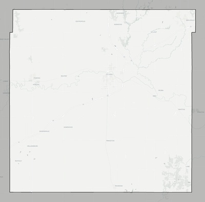 Franklin County KS county basemap context