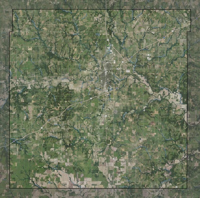 Franklin County KS USGS imagery and topo map