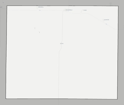 Gove County KS county basemap context