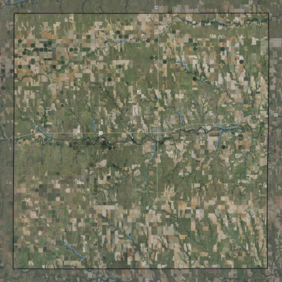 Graham County KS USGS imagery and topo map