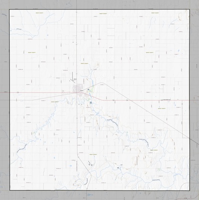 Grant County KS USGS topo map