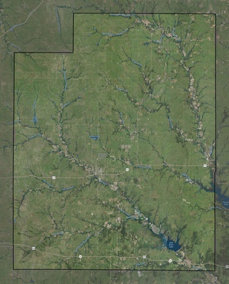 Greenwood County KS USGS imagery and topo map