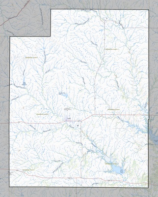 Greenwood County KS USGS topo map