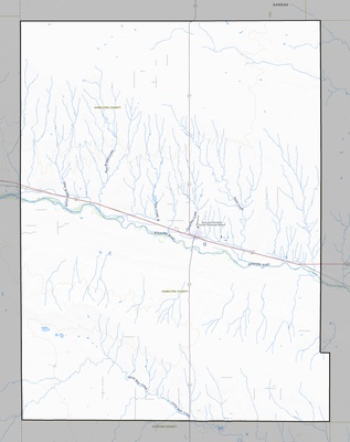 Hamilton County KS USGS topo map