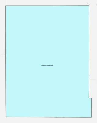 Hamilton County KS school district boundaries map