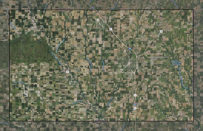 Harvey County KS USGS imagery and topo map
