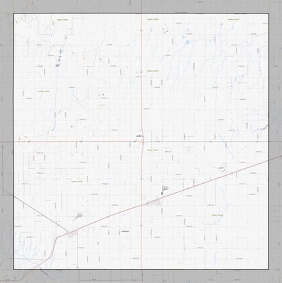 Haskell County KS USGS topo map