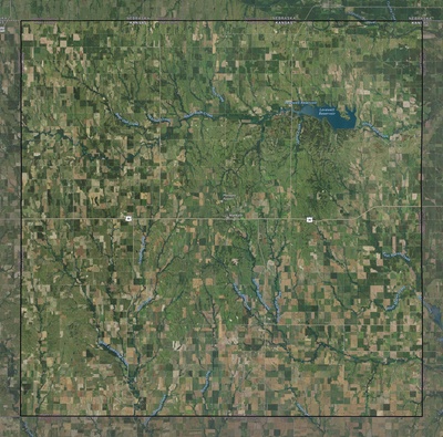 Jewell County KS USGS imagery and topo map