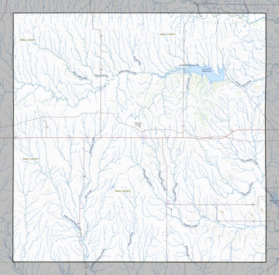 Jewell County KS USGS topo map