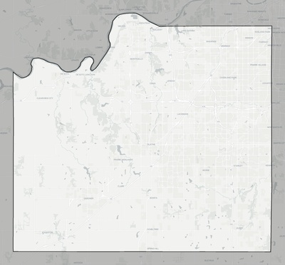 Johnson County KS county basemap context