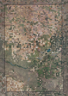 Kearny County KS USGS imagery and topo map