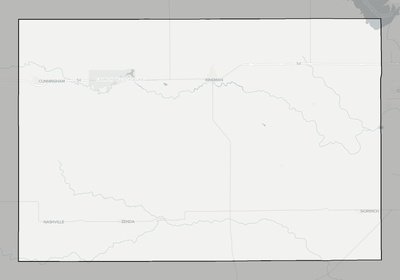 Kingman County KS county basemap context