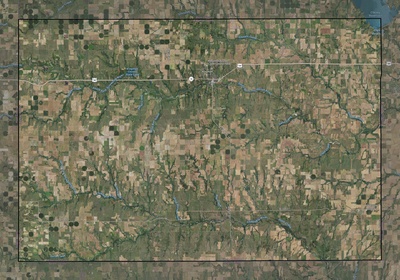Kingman County KS USGS imagery and topo map