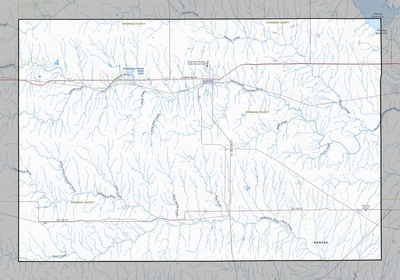 Kingman County KS USGS topo map