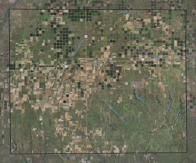 Kiowa County KS USGS imagery and topo map