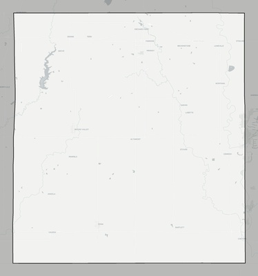 Labette County KS county basemap context