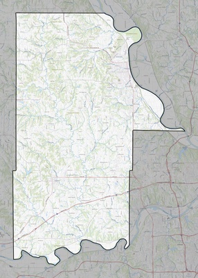 Leavenworth County KS USGS topo map