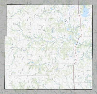 Linn County KS USGS topo map