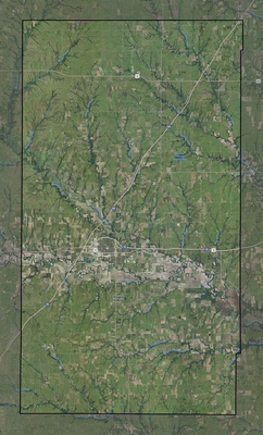 Lyon County KS USGS imagery and topo map