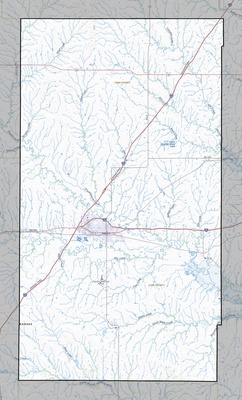 Lyon County KS USGS topo map