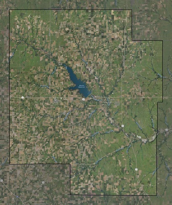 Marion County KS USGS imagery and topo map