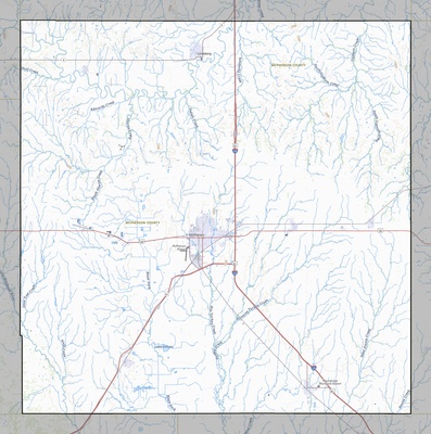 McPherson County KS USGS topo map