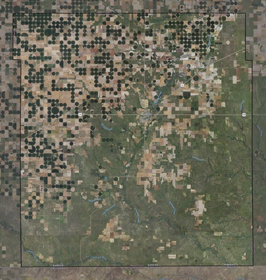 Meade County KS USGS imagery and topo map