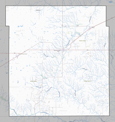 Meade County KS USGS topo map