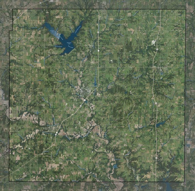Miami County KS USGS imagery and topo map