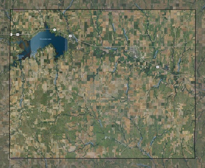 Mitchell County KS USGS imagery and topo map