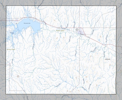 Mitchell County KS USGS topo map