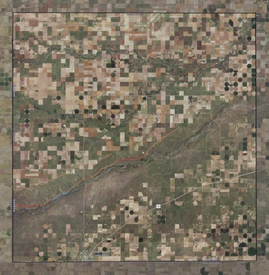 Morton County KS USGS imagery and topo map