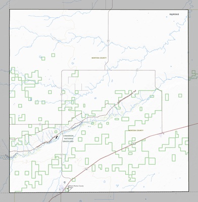 Morton County KS USGS topo map