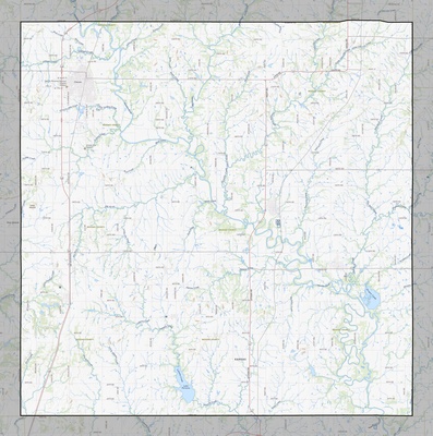 Neosho County KS USGS topo map