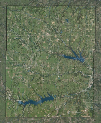Osage County KS USGS imagery and topo map