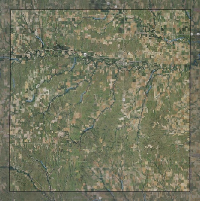 Osborne County KS USGS imagery and topo map