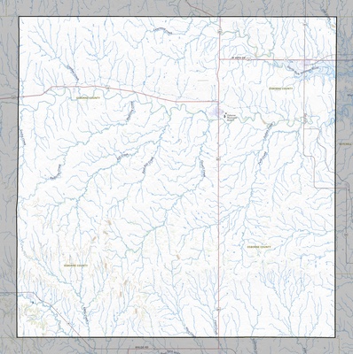 Osborne County KS USGS topo map