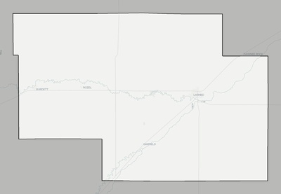 Pawnee County KS county basemap context