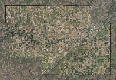 Pawnee County KS USGS imagery and topo map